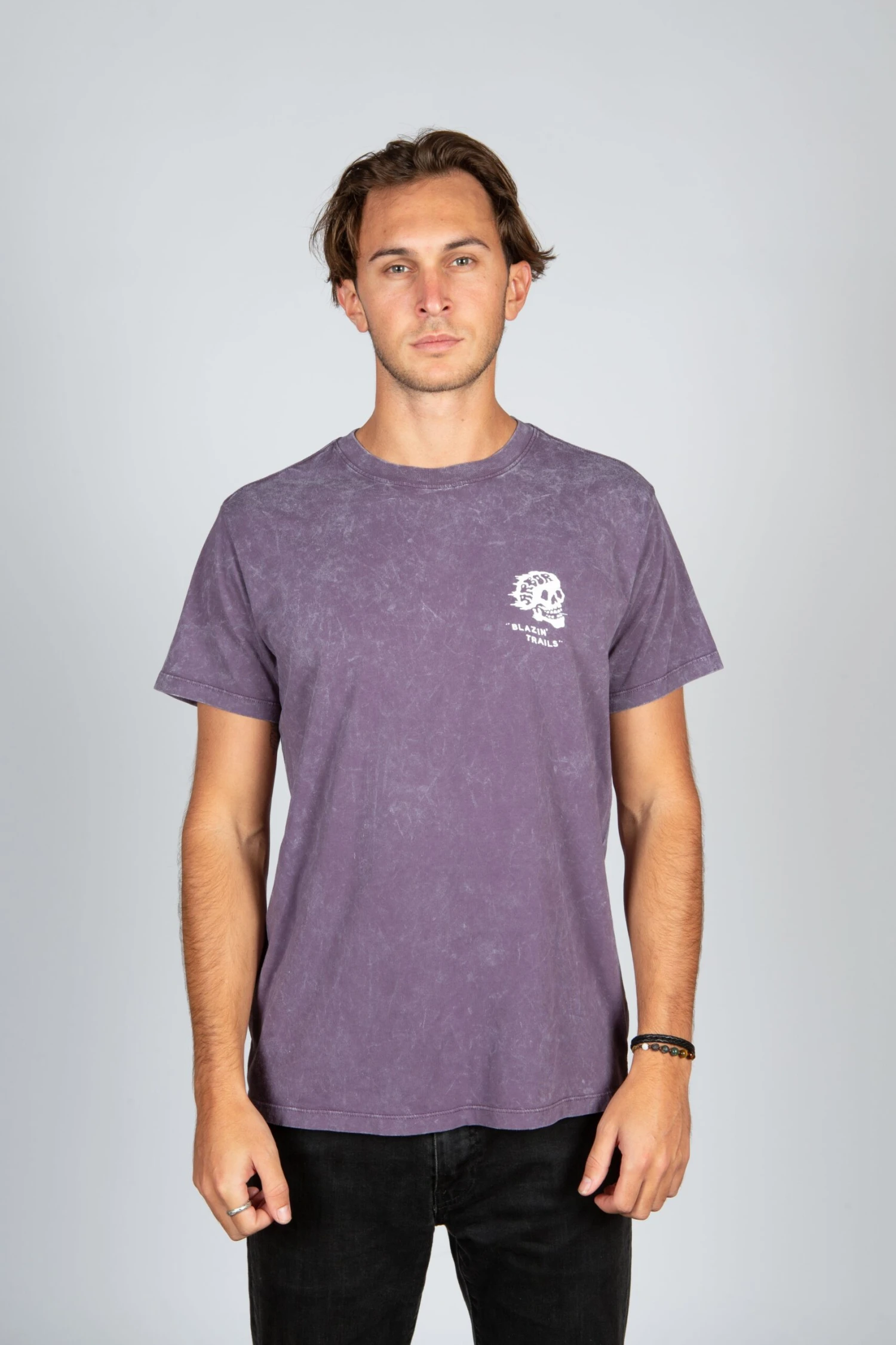Blazin Trails Tee - Mineral Wash Purple - Image 5