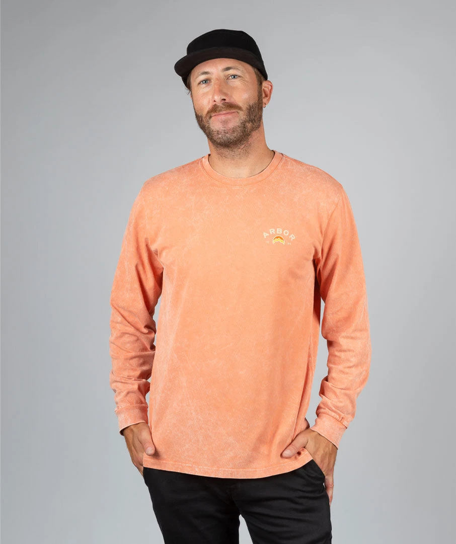MTN Long Sleeve Tee - Mineral Wash Amber - Image 4