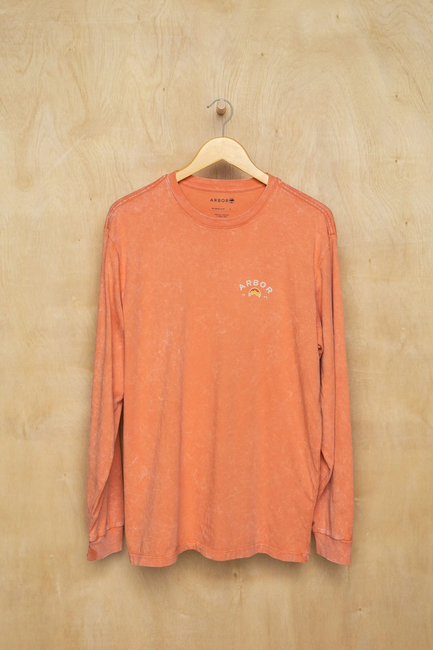 MTN Long Sleeve Tee - Mineral Wash Amber - Image 2