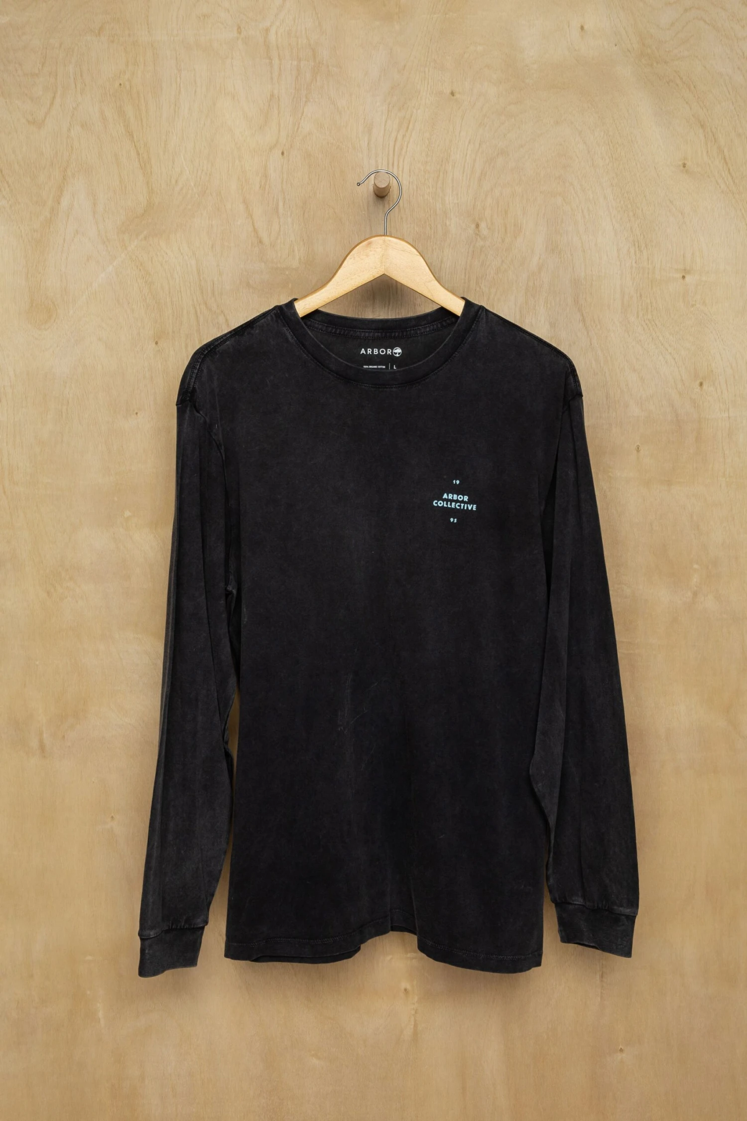 Till The End Long Sleeve Tee - Mineral Wash Black - Image 2